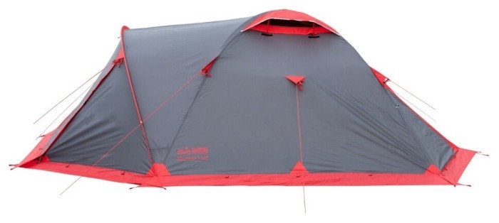 Намет Tramp Mountain 3 (V2) сірий/червоний (TRT-023)