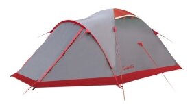 Намет Tramp Mountain 4 (V2) сірий/червоний (TRT-024)