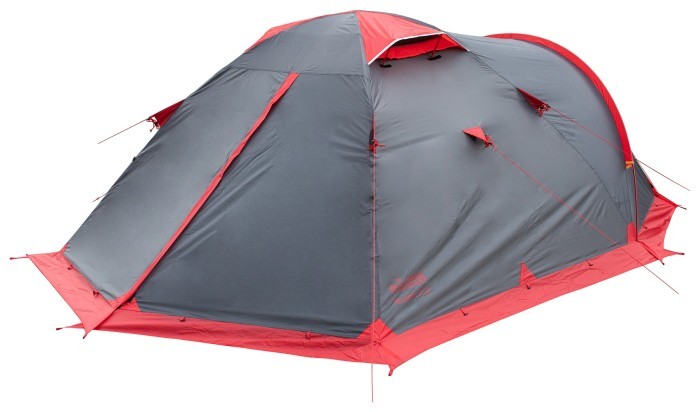 Намет Tramp Mountain 4 (V2) сірий/червоний (TRT-024)
