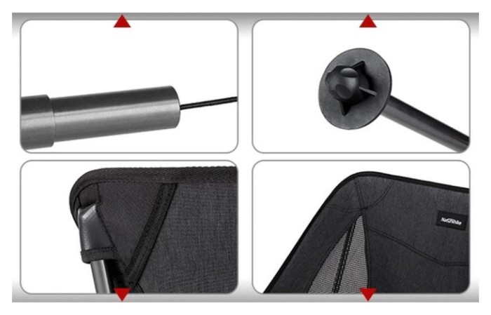 Крісло складане Naturehike Stellaluna L04 CNK2450JJ015, розмір M, алюміній, коричневий