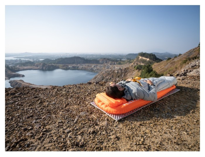 Сидушка надувна Flextail Zero Seat R02, 70 мм, помаранчева