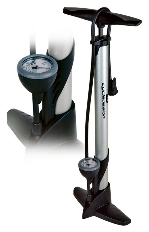 Насос для велосипеда Cycledesign FLOOR PUMP CLASSIC Silver (PP1662)