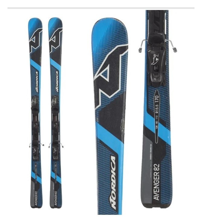 Лижі гірські комплект Nordica AVENGER 82 EVO+N ADV PRE 170см Blue/black (0A5069Q5+0C4042 001)