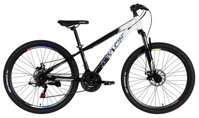 Велосипед ST 26" SPACE MARS DD FR рама-13" чорний з білим 2026