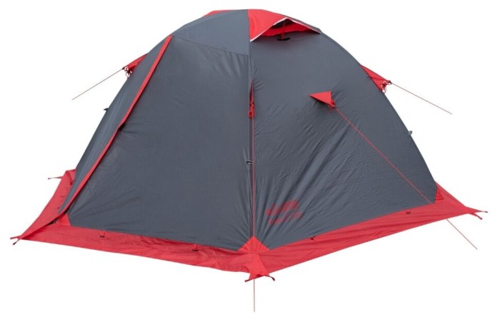 Намет Tramp Peak 2 (V2) сірий/червоний (TRT-025)
