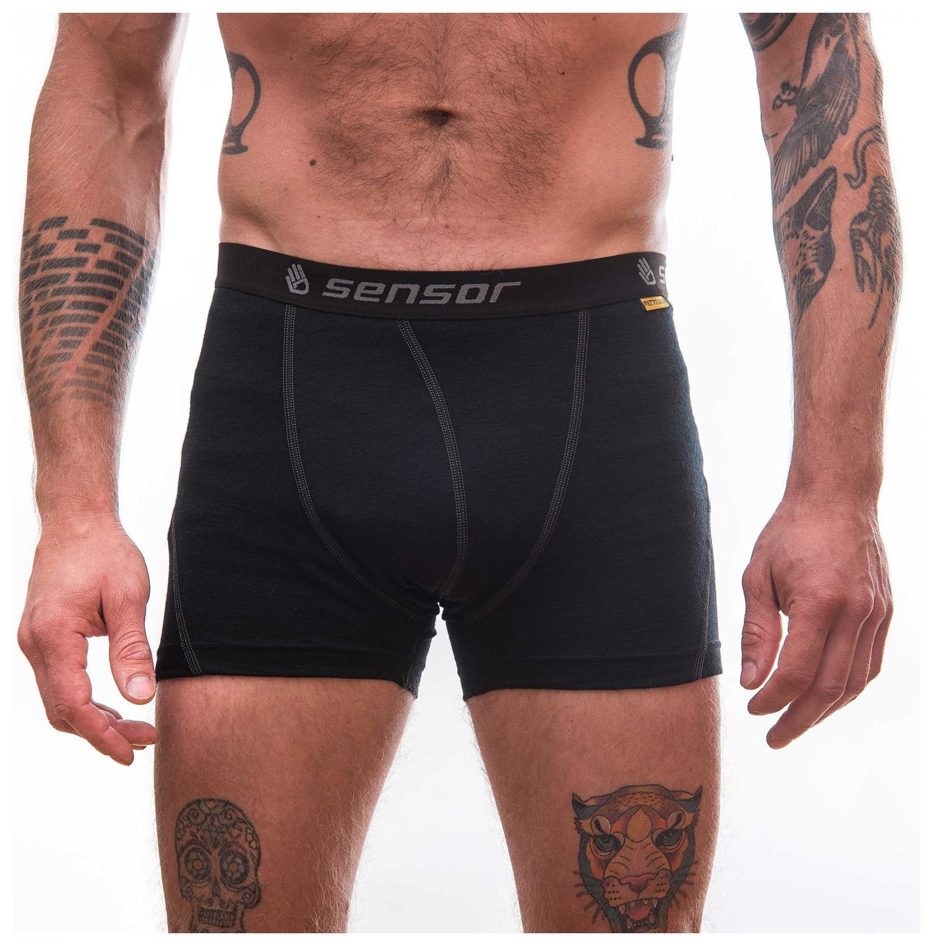 Термотруси чоловічі Sensor Merino Active black 12110021, SM21MA-black