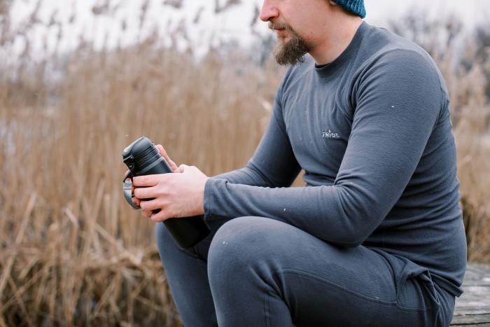 Термобілизна чоловіча Tribe Microfleece (футболка+штани) T-KA-0015-grey, T-KA-0015-grey-XL