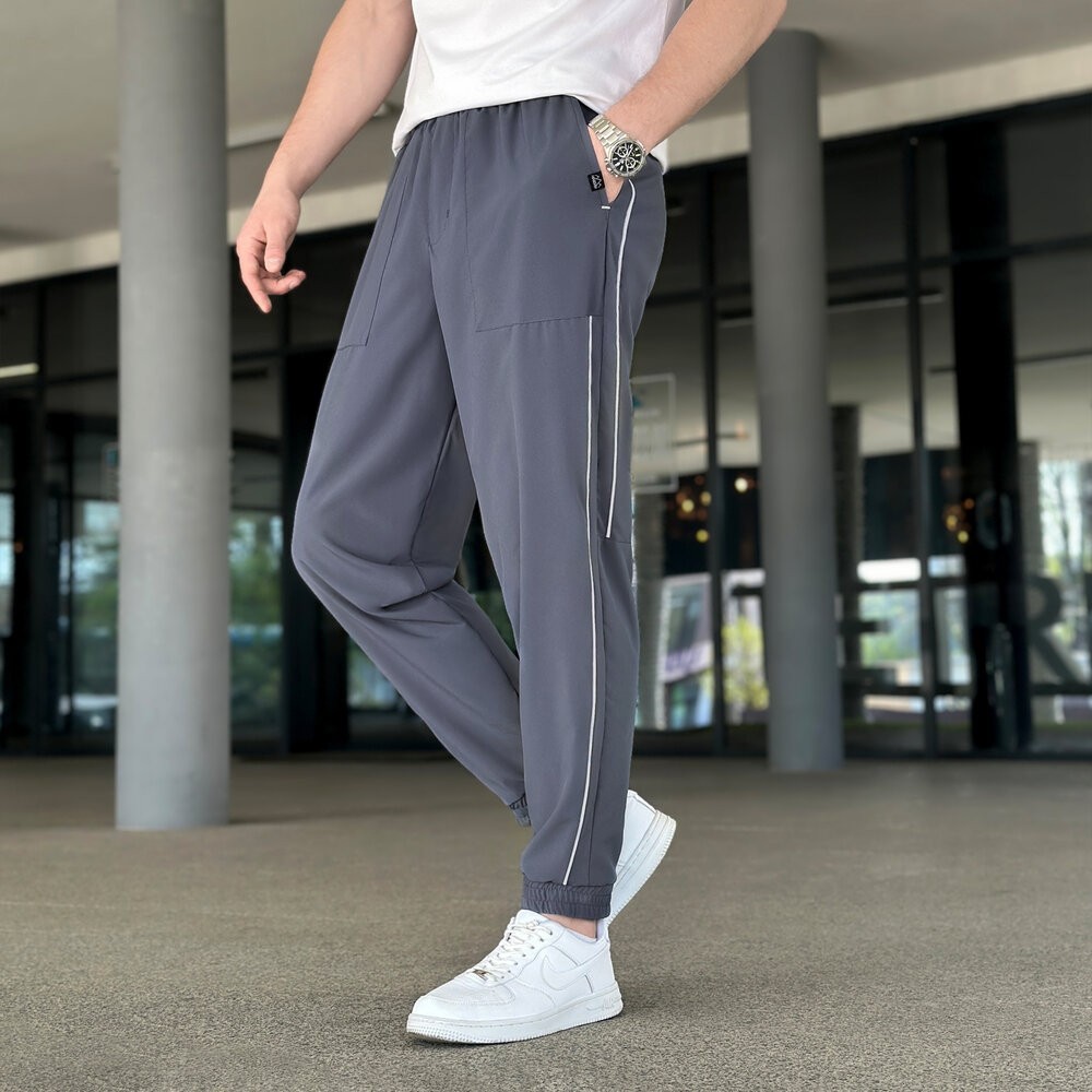 Чоловічі легкі джогери із софту антрацит Pobedov Weekend