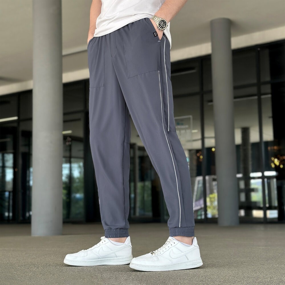 Чоловічі легкі джогери із софту антрацит Pobedov Weekend