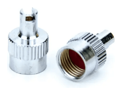 Ковпачок ніпеля зі знімачем золотника ROU, сталевий, 10шт.