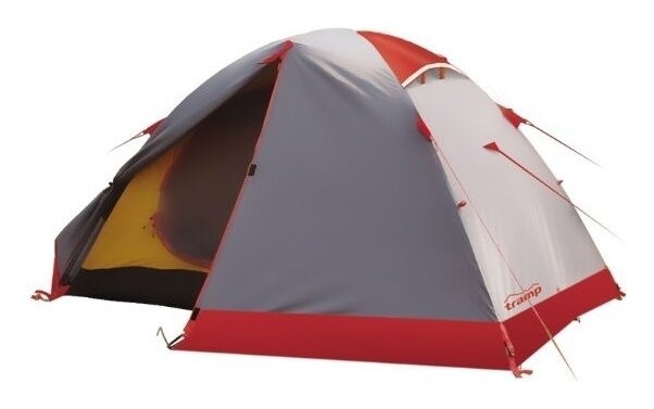 Намет Tramp Peak 3 (V2) сірий/червоний (TRT-026)