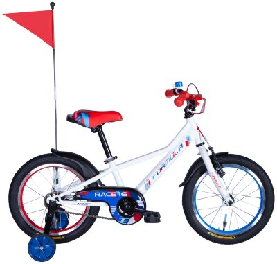 Велосипед ST 16" Formula RACE BH рама-8,5" білий з червоним та синім 2025