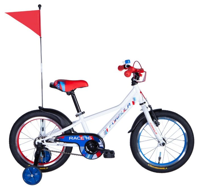 Велосипед ST 16" Formula RACE BH рама-8,5" білий з червоним та синім 2025
