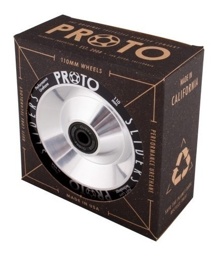 Колеса для трюкового самокату Proto Full Core Slider Pro Scooter Wheels 2-Pack 110mm - Silver