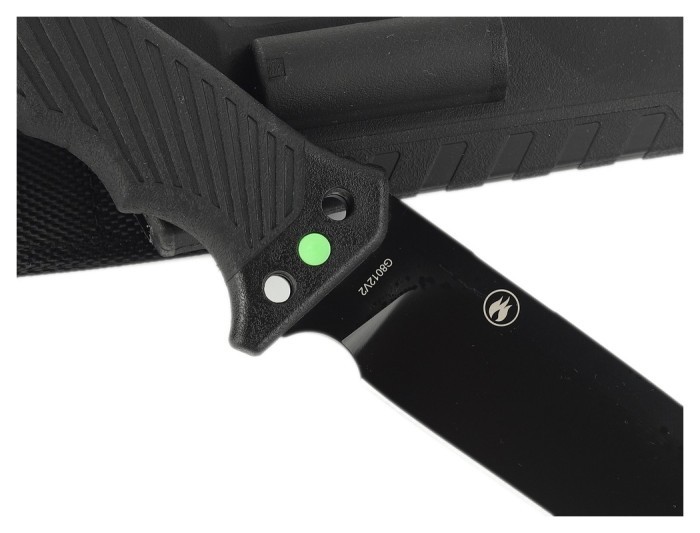 Ніж Ganzo G8012V2-BK чорний (G8012V2-BK) з паракордом