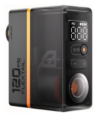 Велосипедний міні насос-задня фара Flextail Tiny Tire Pump ACS, чорний