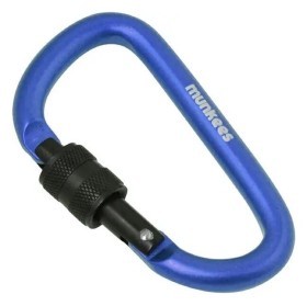 Munkees 3248 карабін D with Screw Lock 8 mm x 80 mm tmavо blue