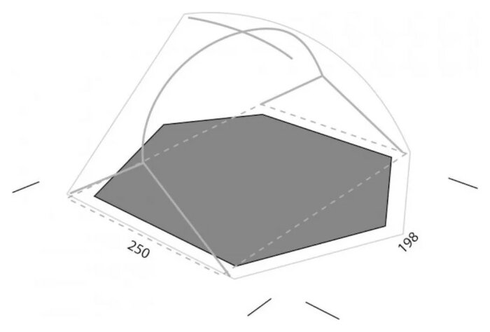 Футпринт Exped Lyra III Footprint