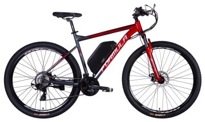 Велосипед з електроприводом 29" AL Formula eF-1 DD CS рама-21" 48B 17.5А*г 500Вт червоно-сріблястий 2026