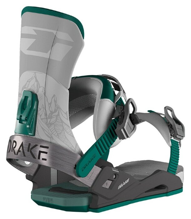 Кріплення для сноуборду Drake SUPERSPORT M/L Grey/black/green (71181037)