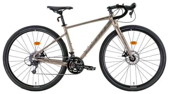 Велосипед 28" Leon GR-90 DD 2022 (бежевий із сірим)