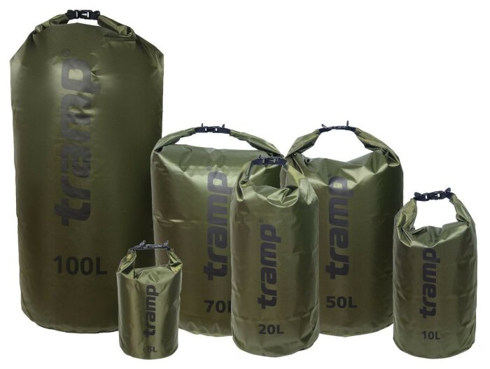 Гермомішок TRAMP PVC Diamond Ripstop 100л UTRA-210, Помаранчевий