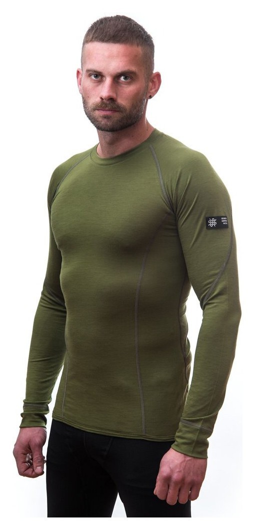 Термофутболка чоловіча Sensor Merino Active LS safari 17200019, SM11MA-safari