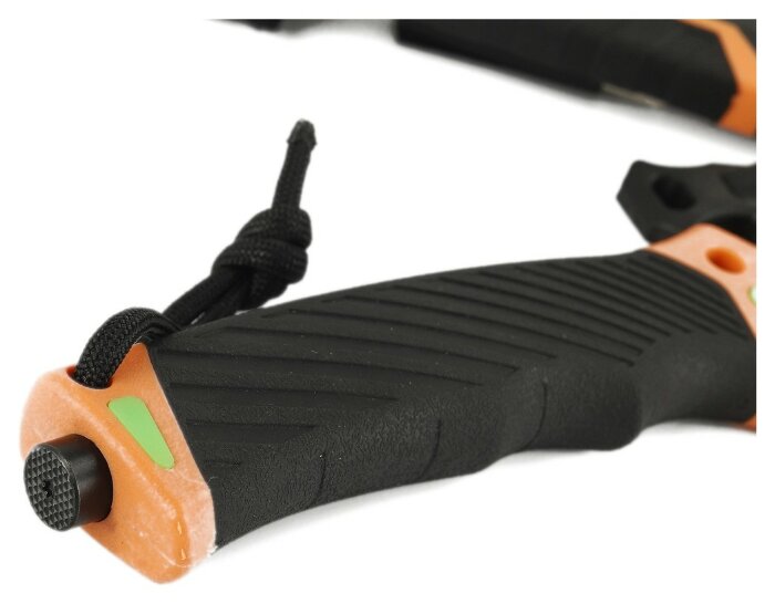 Ніж Ganzo G8012V2-OR помаранчевий (G8012V2-OR) з паракордом