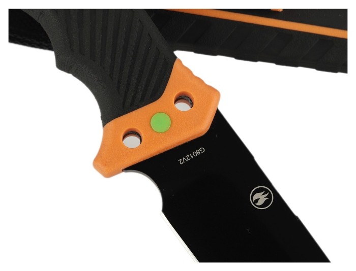 Ніж Ganzo G8012V2-OR помаранчевий (G8012V2-OR) з паракордом