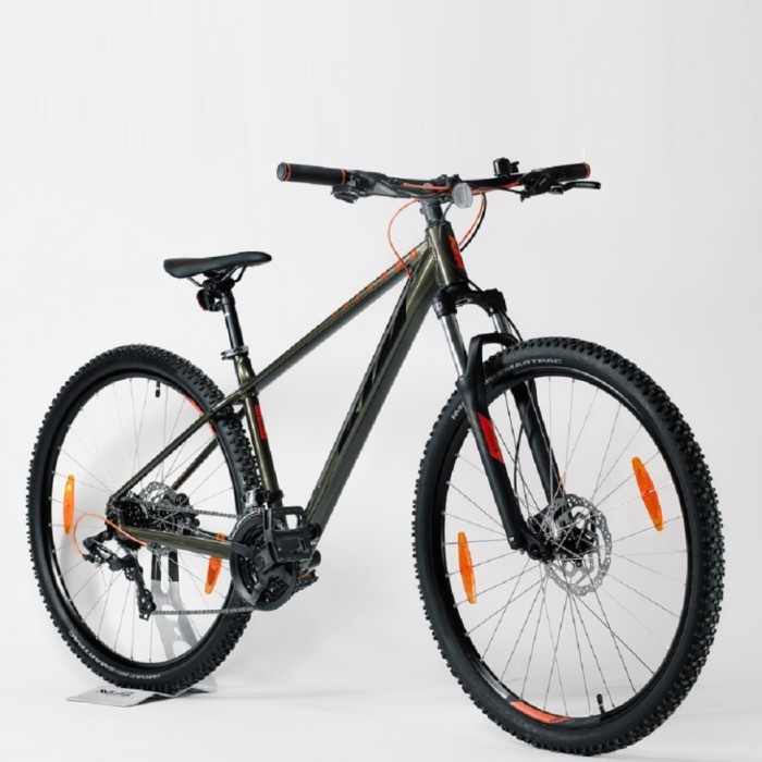 Велосипед KTM CHICAGO 292 29 " рама M / 43, темно-зелений (чорно-помаранчевий), 2022