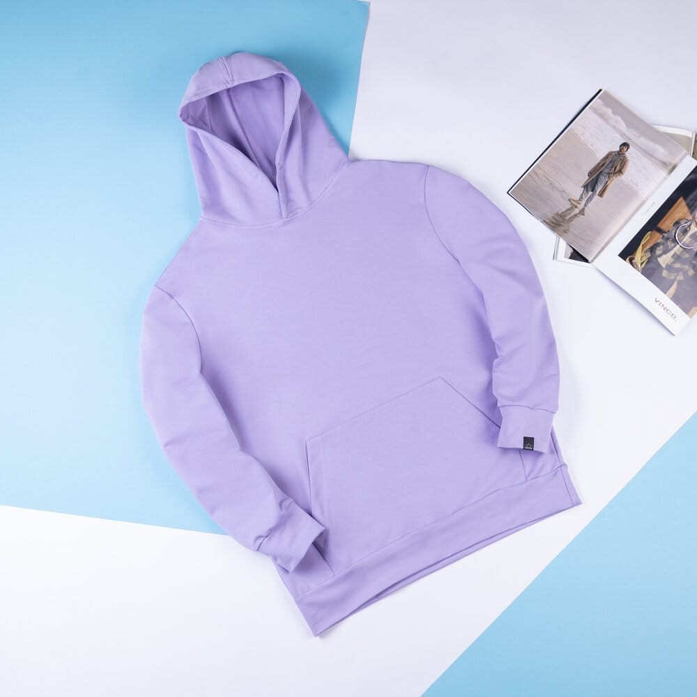 Чоловіче демісезонне худі з капюшоном лілове Pobedov 001