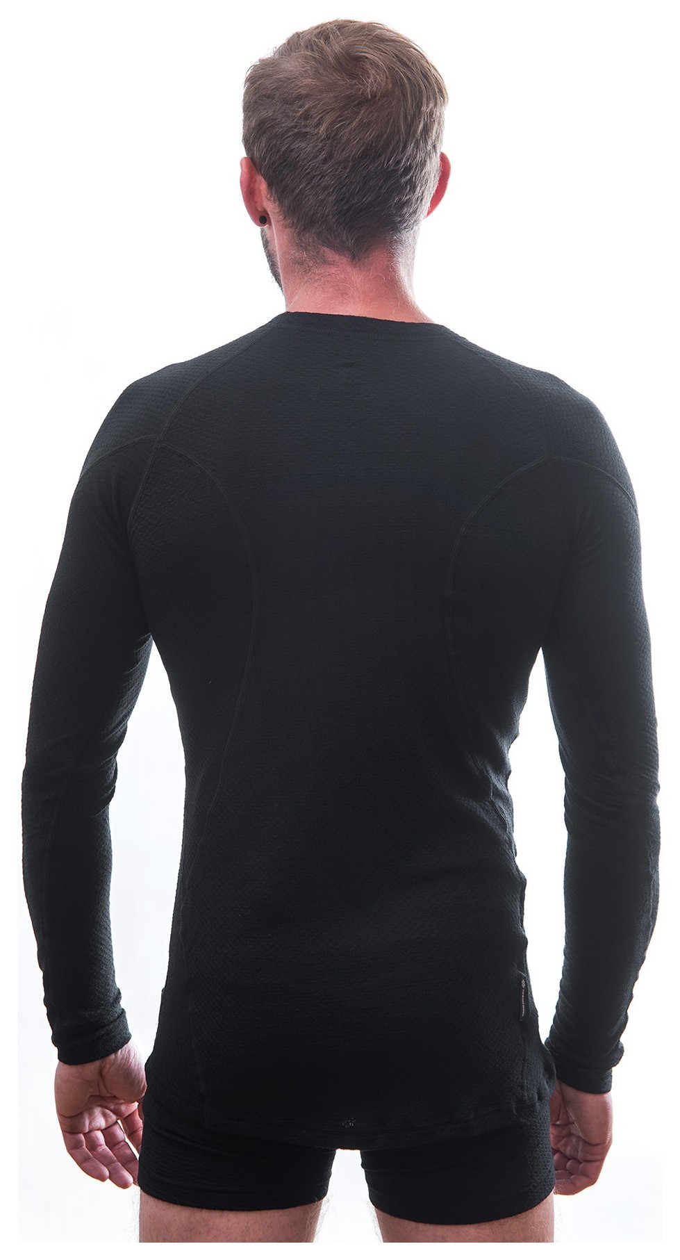 Термофутболка чоловіча Sensor Merino DF LS black 15100021, SM11M-black