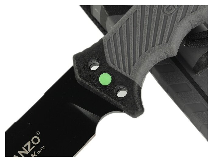 Ніж Ganzo G8012V2-GY сiрий (G8012V2-GY) з паракордом