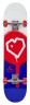 Blueprint Spray Heart V2 Скейтборд Complete 8" - Red/Blue
