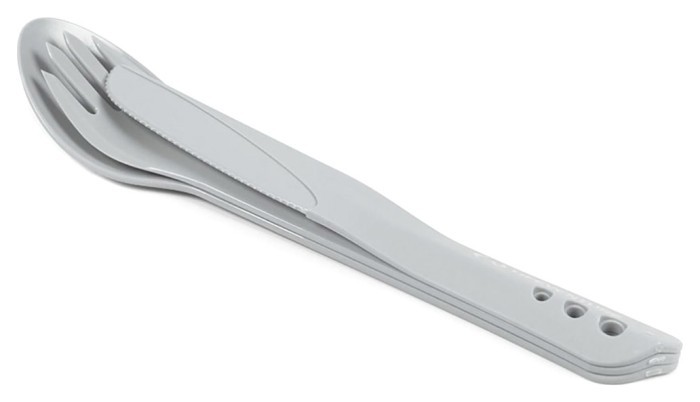 Вилка, ложка, ніж Lifeventure Ellipse Cutlery light grey