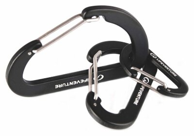 Комплект карабінів Lifeventure Karabiners black