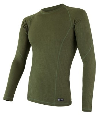Термофутболка чоловіча Sensor Merino DF LS safari 17200031, SM11M-safari