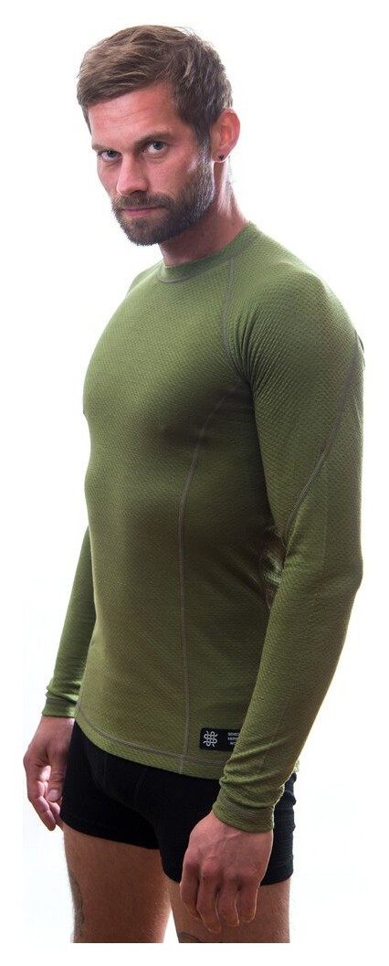 Термофутболка чоловіча Sensor Merino DF LS safari 17200031, SM11M-safari