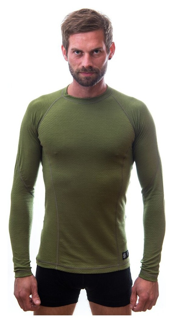 Термофутболка чоловіча Sensor Merino DF LS safari 17200031, SM11M-safari