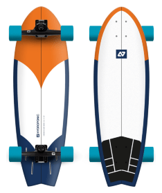 Hydroponic Fish Surf Skate 31,5&quot; серфскейт - Radikal Orange / Navy