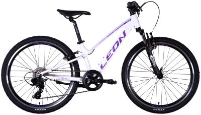 Велосипед AL 24" Leon JUNIOR AM Vbr CS рама-12" білий з бузковим 2025