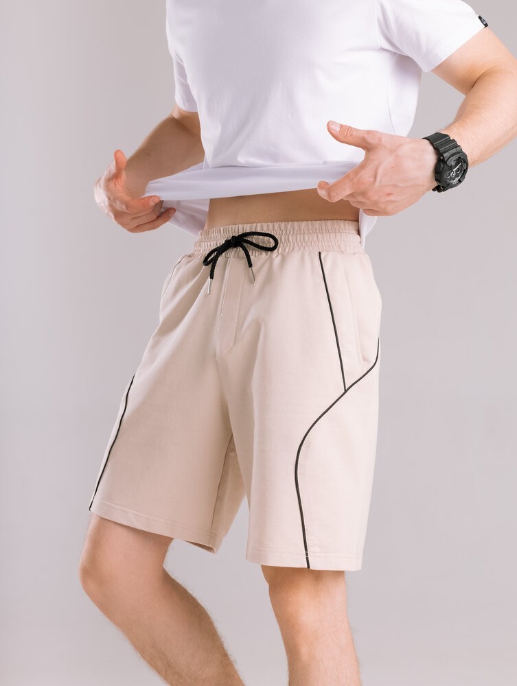 Бежеві літні шорти для чоловіків. Повсякденні шорти чоловічі Pobedov Shape