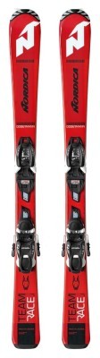 Ліжі для підлітків комплект Nordica TEAM J RACE FDT+JR 7.0 130см Red/black (0A9162+0C9022ME) O