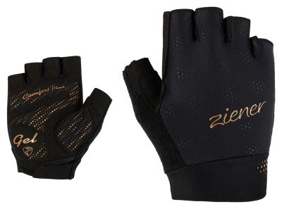 Ziener велоперчатки Crissi W black-gold art 6