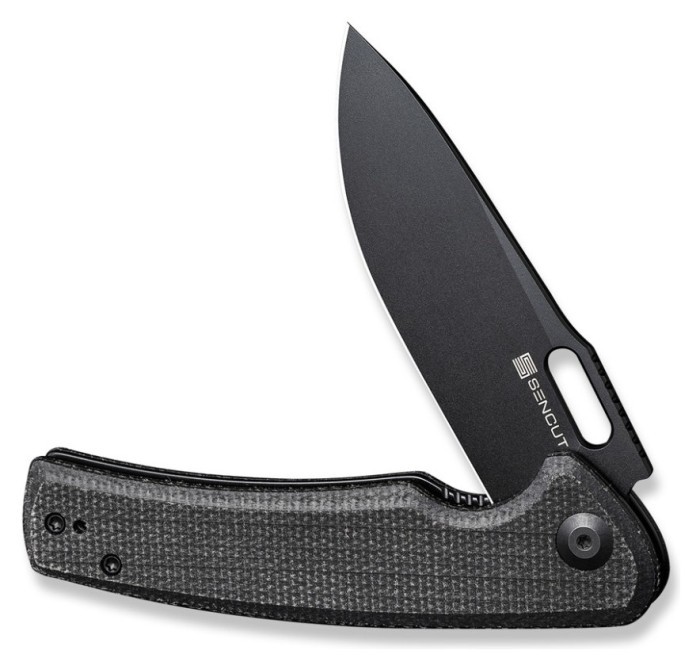 Ніж складаний туристичний Sencut Vesperon, (8.5 см) 9Cr18MoV / Micarta чорний