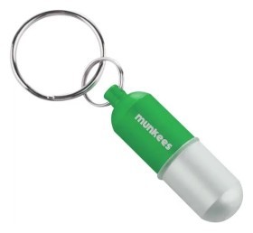 Munkees 3625 брелок Waterproof Capsule Small grass green