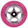 Колеса для трюкового самокату Proto Sliders Starbright Pro Scooter Wheels 2-Pack 110mm - NEON PINK ON RAW Фото - 1