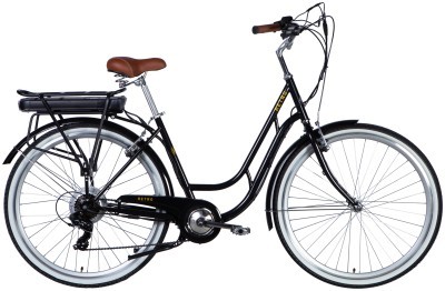 Велосипед з електроприводом 28" ST Dorozhnik eRETRO Vbr FR рама-19" 36B 12.5А*г 500Вт чорний YS 768 2025