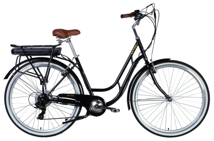 Велосипед з електроприводом 28" ST Dorozhnik eRETRO Vbr FR рама-19" 36B 12.5А*г 500Вт чорний YS 768 2025