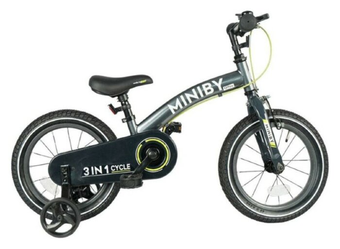 Велосипед 3in1 Q PLAY MINIBY Grey (Blue)
